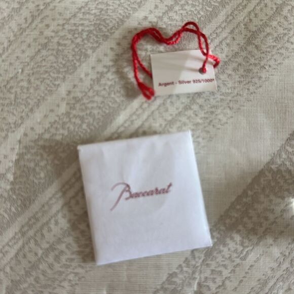 Baccarat Clear Crystal Heart Pendant Necklace - Picture 4 of 6